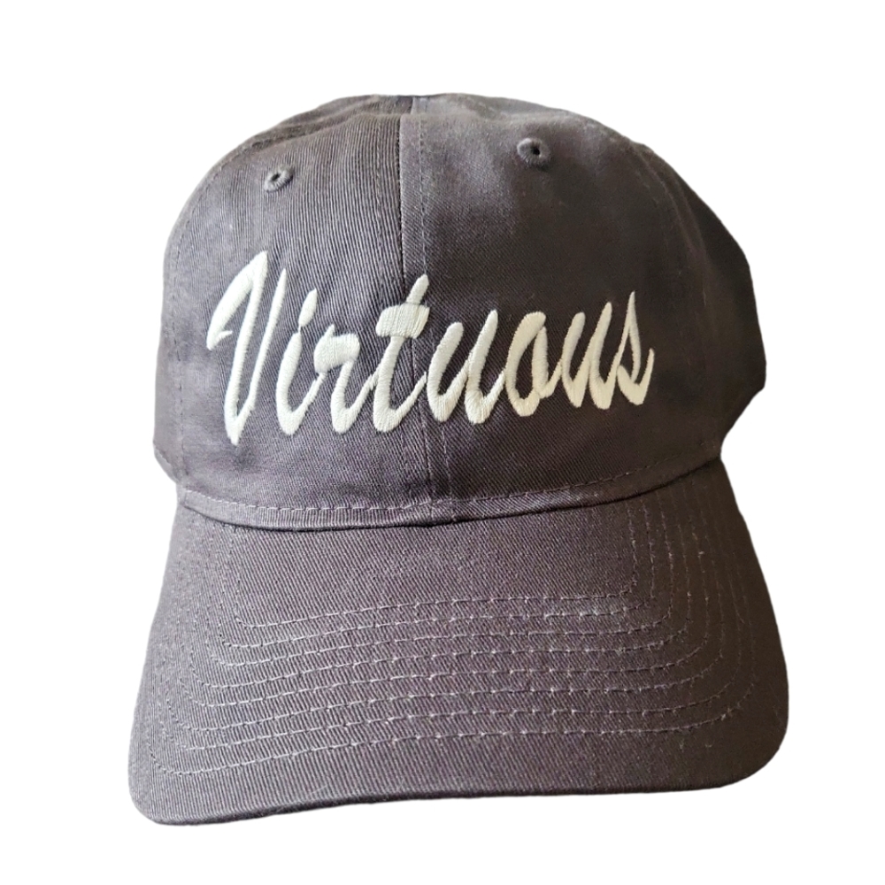Virtuous custom made hat Available Black Mesh And Navy Mesh Hat